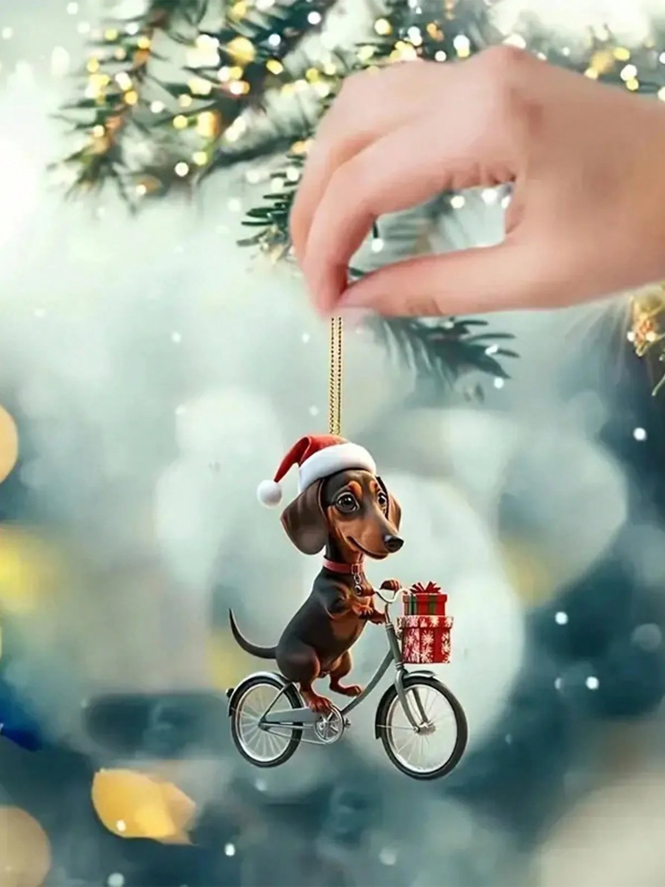 Adornos Navideños Cachorro Salchicha