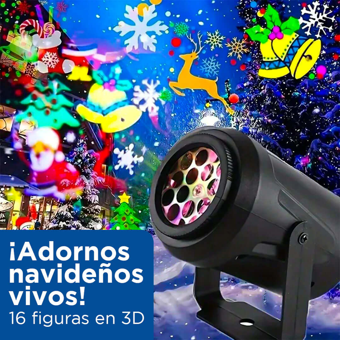 Proyector Navideño Mágico 3D